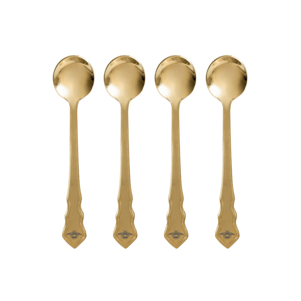Bridgerton Kaffeelöffel 4-er Set, goldfarben