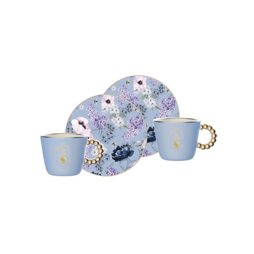 [JEBRID001] Bridgerton Set mit 2 Tassen und Untertassen
