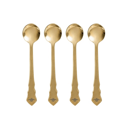 [JEBRID005] Bridgerton Kaffeelöffel 4-er Set, goldfarben